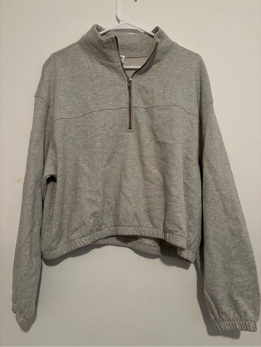 bp Light Gray Half-Zip Pullover Sweater